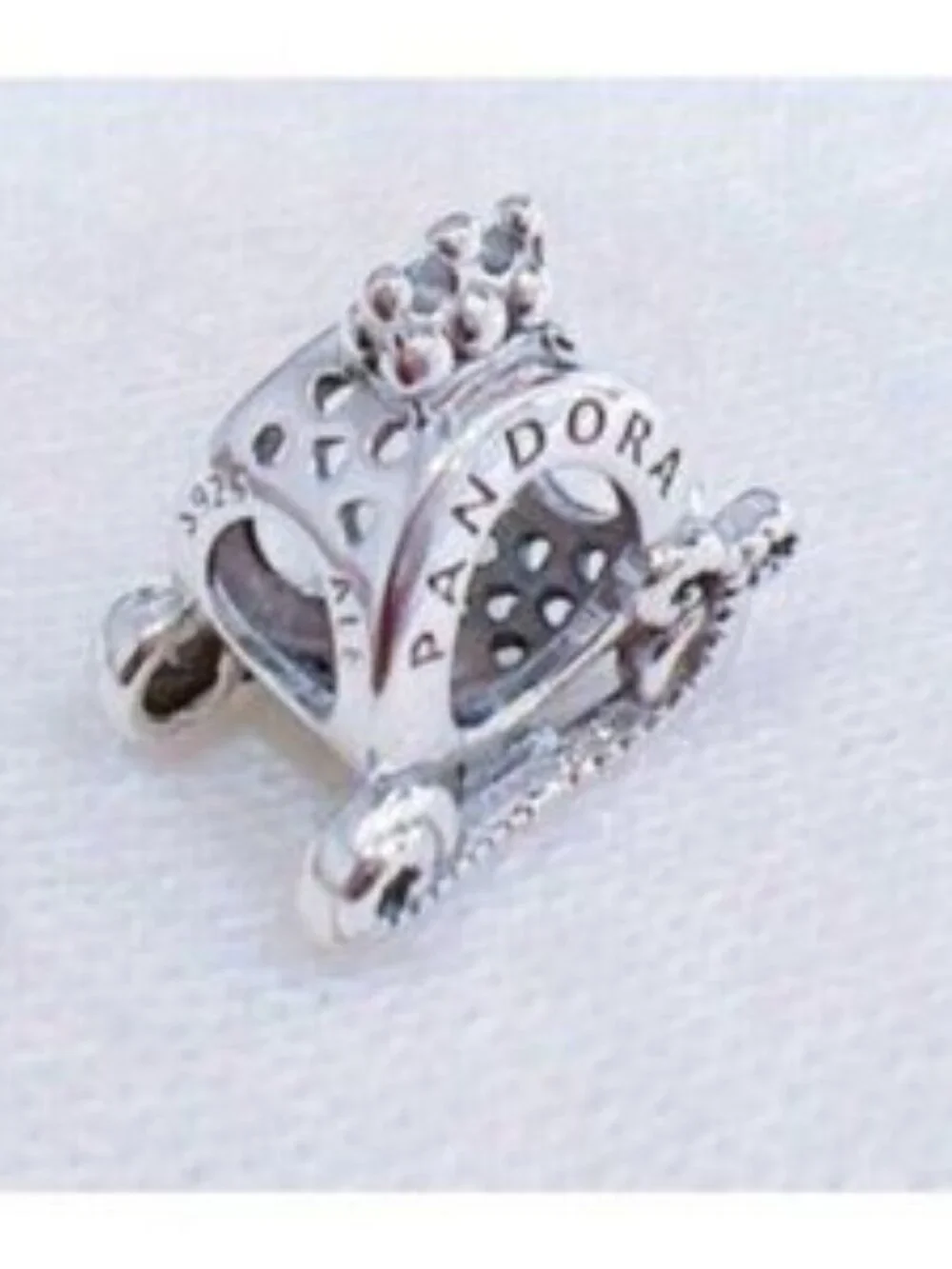 Pandora Silver Crown Charm Bracelet Accent